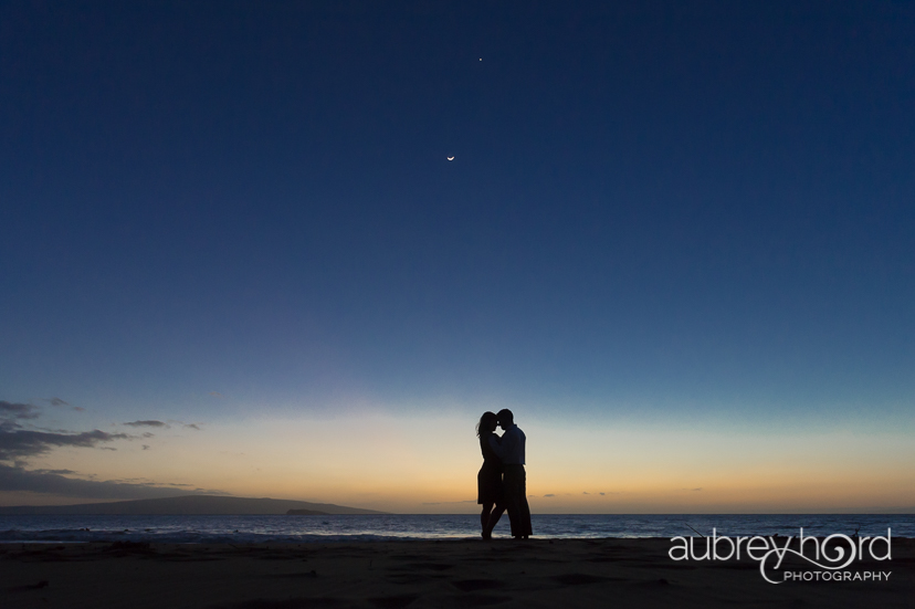 Maui Honeymoon Photography in Wailea at Twilight